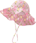 HONGTEYA Baby Sun Hat Wide Brim Adjustable Toddler Beach Bucket Hat | Soft by HONGTEYA