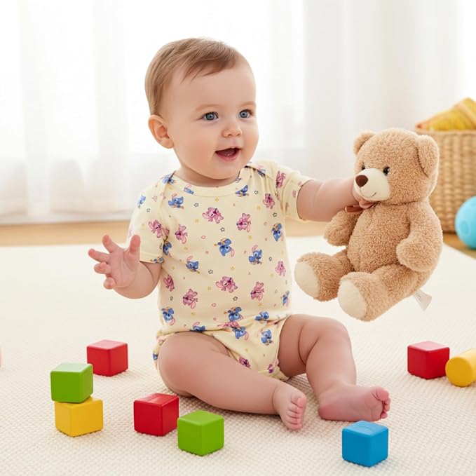 Disney Baby Viscose Made from Bamboo 3-Pack Bodysuits Set Newborn to Infant - Image 3