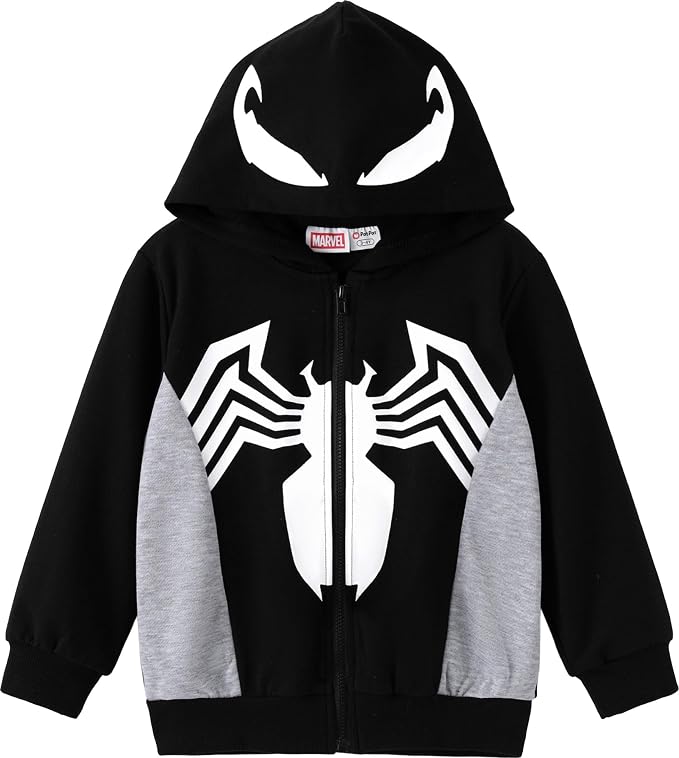 Marvel Zipper Hoodie Spiderman Hood Sweatshirt Hulk Cardigan Boy Girl 2-12Y | by Marvel