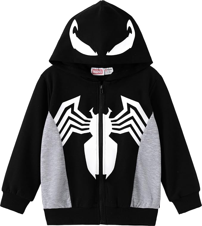Marvel Zipper Hoodie Spiderman Hood Sweatshirt Hulk Cardigan Boy Girl 2-12Y | by Marvel