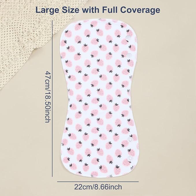 Baby Burp Cloths &Baby B.ibs 2-in-1 Design 3 Layers Thicken Cotton Absorbent - Image 7