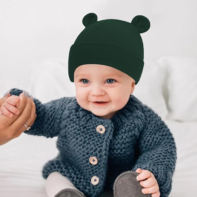 UTTPLL Newborn Hats Mittens Set Toddler Girls Boys Cotton Nursery Hospital - Image 4