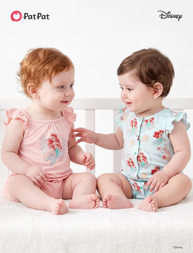 Disney Baby Girls Viscose Made from Bamboo 2 Packs Breathable Bodysuit - Image 7