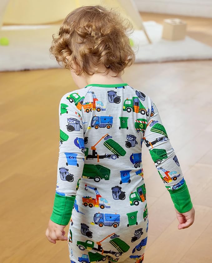 babee Reshinee Bamboo Viscose Baby Footie Pajama, Zipper Sleeper Boys Girls | - Image 2