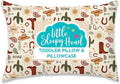 Little Sleepy Head Toddler Pillow with Pillowcase 13x18 - Kids Pillow for Sleeping - Better Neck Support Ergonomic Pillow and Toddler Pillowcase - Best Pillows for Kid (Giddyup)