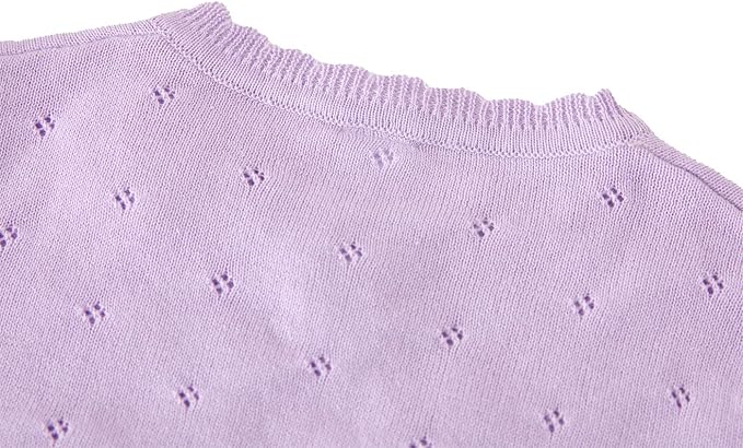 Toddler Girls Cardigan Sweater Bolero Shrug Baby Kids Long Sleeve Cropped Dress - Image 4