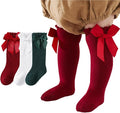 Baby Knee High Socks Newborn Ruffle Bow Socks Infant Long Sock Toddler Girls by Unknown