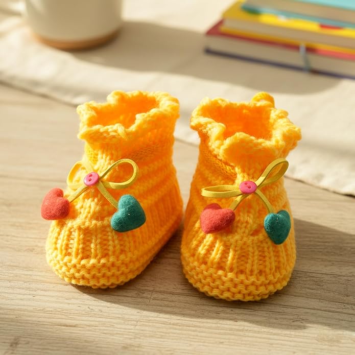 Infant Baby Boys Girls Knitted Booties Soft Cute First Walking Socks Shoes | - Image 5