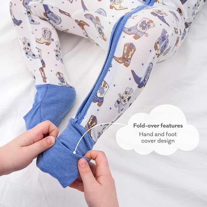 pureborn Baby Sleeper Viscose from Bamboo Zipper Footies 0-24 Months - Image 6