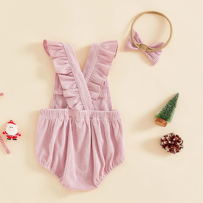 YINGISFITM My First Halloween Baby Girl Outfit Newborn Pumpkin Bubble Romper - Image 5