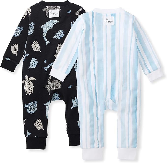 Burt's Bees Baby Unisex Sleep and Play Pajama, Footless One-Piece Zipper PJ | - Image 2