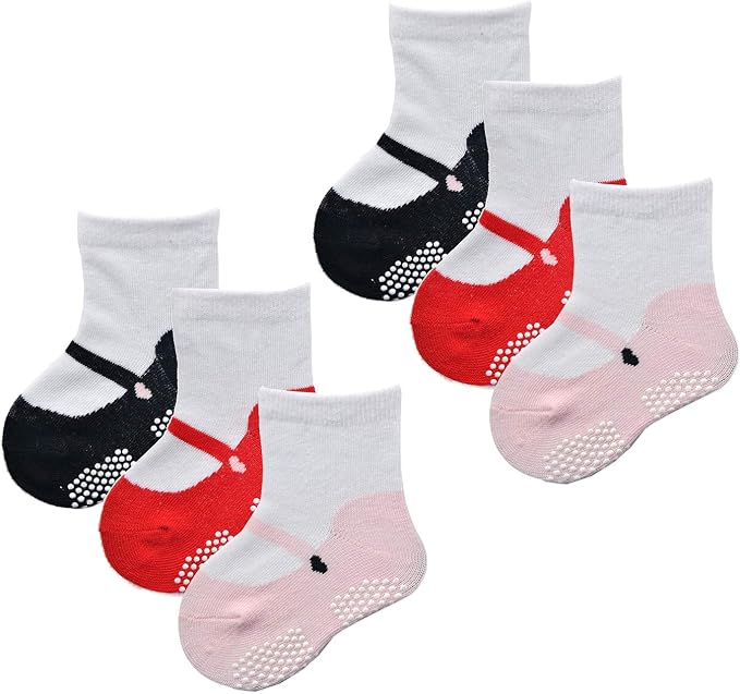 EPEIUS Unisex Baby Girls Boys Non-Slip Socks - Image 6