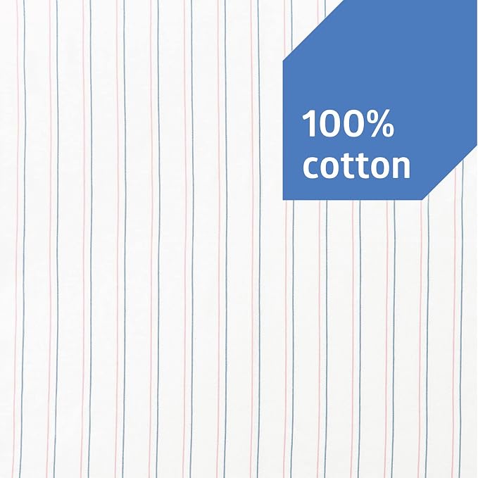 Medline Candystripe Baby Receiving Blanket, 100% Cotton, 36 x36 in - Image 5