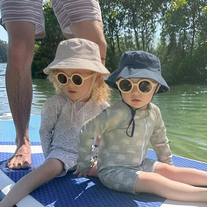 Muslin Baby Sun Hat Sun Protection Baby Toddler Bucket Hats - Image 5