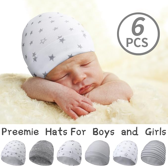 Newcotte 6 Preemie Hats - Image 3