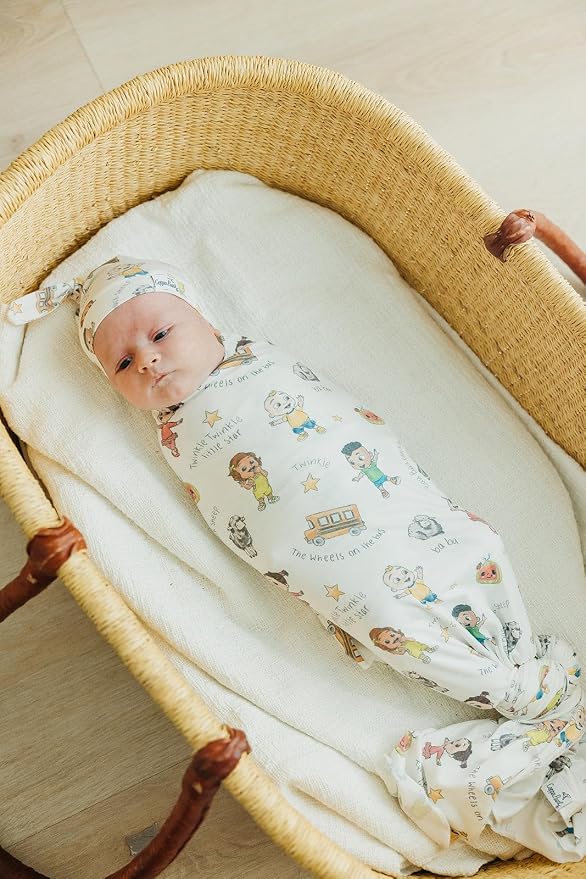 Copper Pearl Swaddle Blankets for Newborns | Soft Stretchy Receiving Blankets - Image 5
