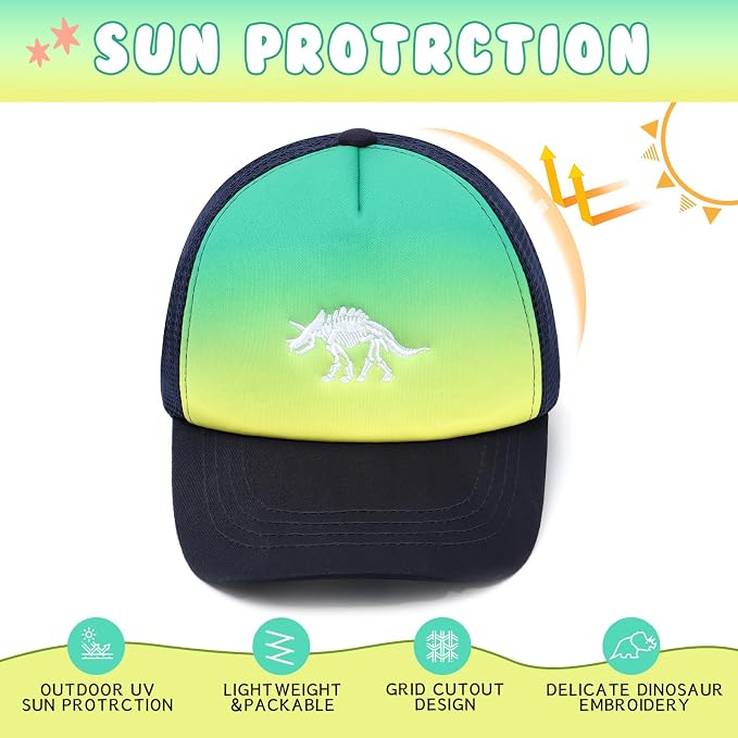 Mesh Toddler Baseball Cap, Adjustable Breathable Sun Hat - Image 3