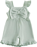 Little Girl Romper Toddler Overalls Summer Bow Jumpsuit Boho Outfit 6M-5T by Nibbcoa