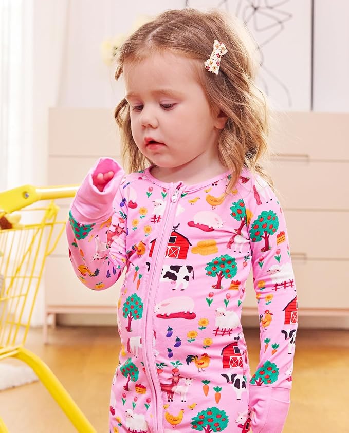 babee Reshinee Viscose derived from bamboo Baby Pajamas Convertible Footie - Image 6