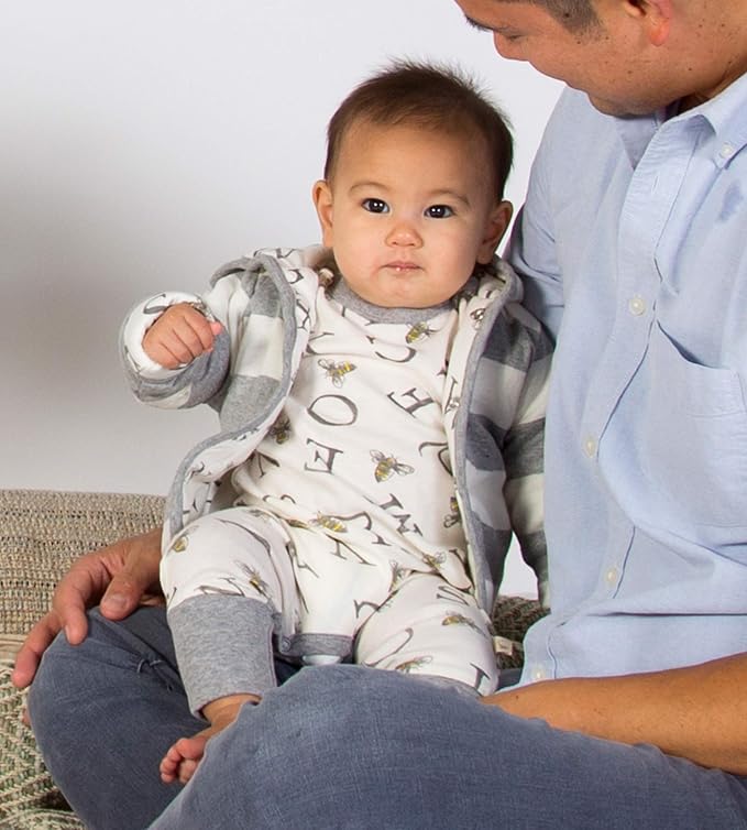 Burt's Bees Baby Unisex Jacket, Lightweight Zip-up Sweatshirt Hooded Coat or - Image 4