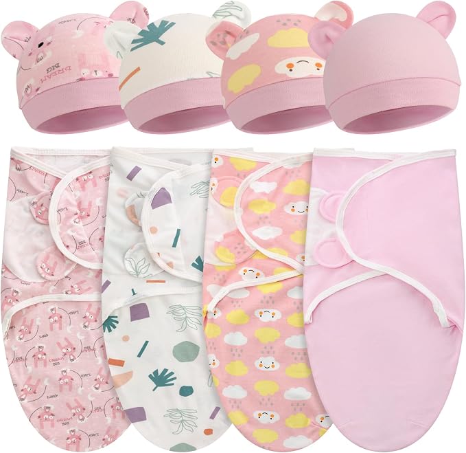 Buryeah 4 Pack Swaddle Blanket Wrap by Buryeah