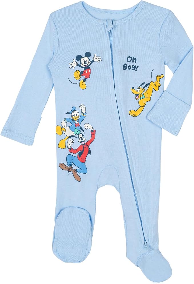 Disney Baby Boys' 2-Pack Footed One-Piece Sleep N' Play Newborn to Infant - Image 3