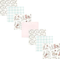 Hudson Baby Unisex Baby Cotton Poly Flannel Receiving Blankets Bundle, Girl by HudsonBaby