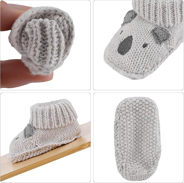 Newborn Knit Booties Soft Baby Sock Boots - Image 2
