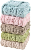 5 Pcs Baby Blanket Flower Checkerboard Ultra Soft Gift-Ready Plush by Unknown