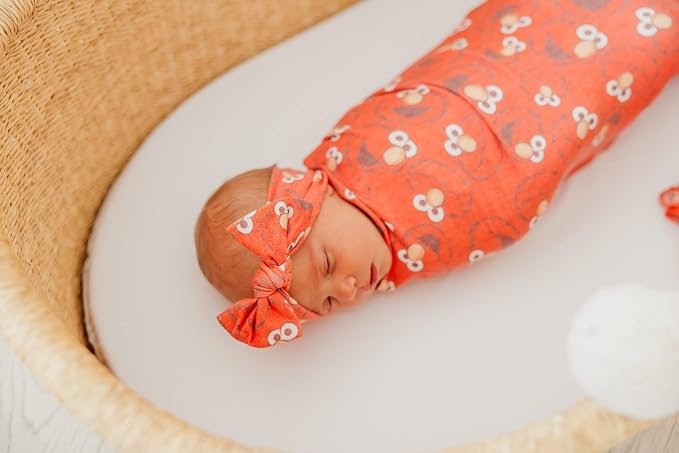 Copper Pearl Swaddle Blankets for Newborns | Soft Stretchy Receiving Blankets - Image 9