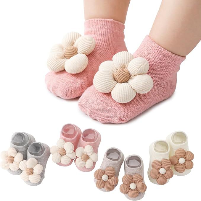 DRESHOW BQUBO Baby Girls Toddler Anti Slip Socks - Image 8