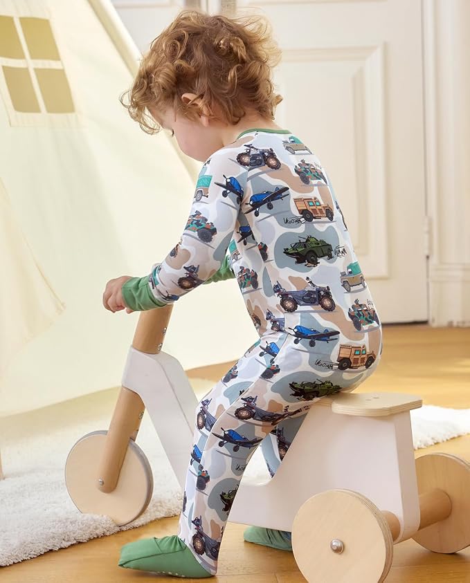 babee Reshinee Bamboo Viscose Baby Footie Pajama, Zipper Sleeper Boys Girls | - Image 9