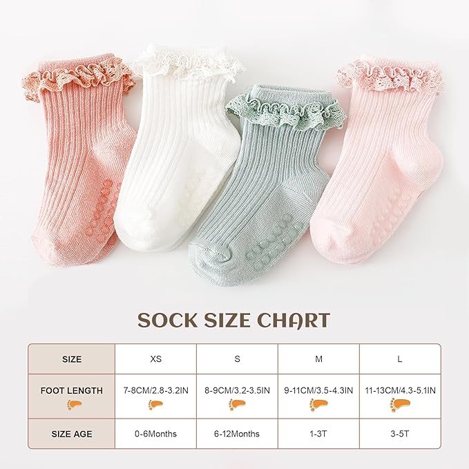 AQOKKA Baby Girl Toddlers Socks - Image 4