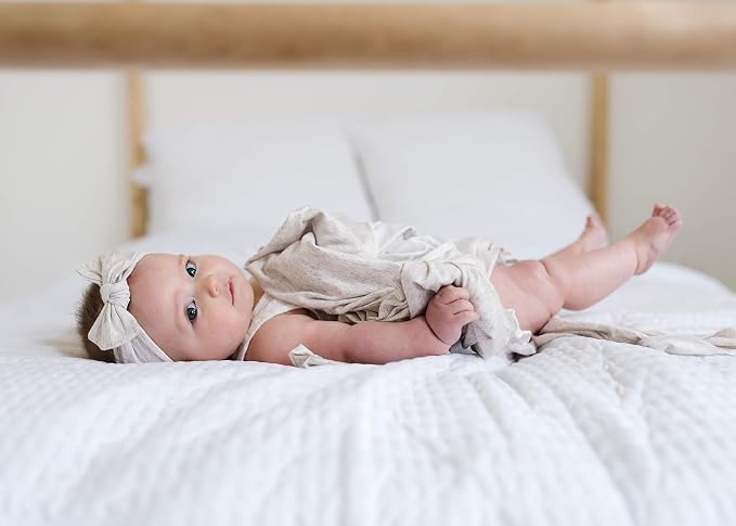 Copper Pearl Swaddle Blankets for Newborns | Soft Stretchy Receiving Blankets - Image 9