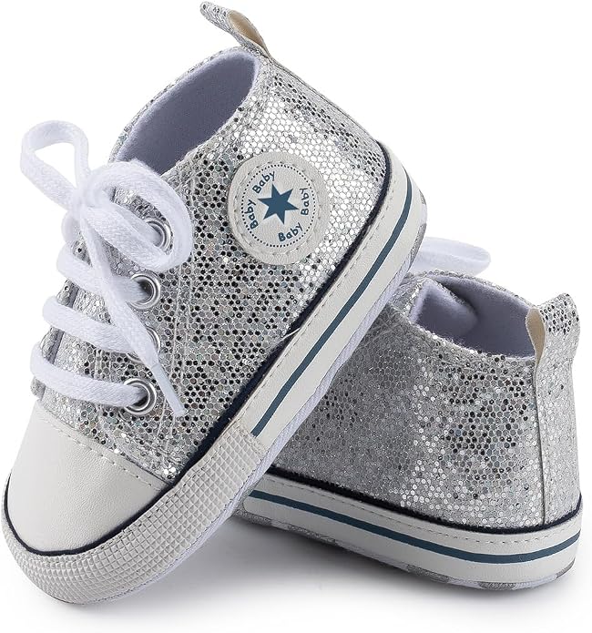 Unisex Baby Girls Boys Canvas High-top Shoes, Newborn Infant Anti-Slip Soft - Image 5