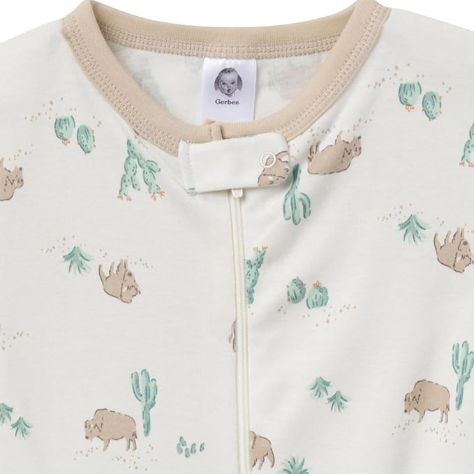 Gerber Baby Boys 4-Pack Footed Pajamas - Image 6