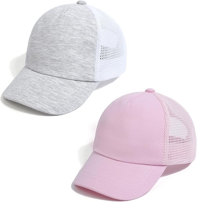 Mesh Toddler Baseball Cap, Adjustable Breathable Sun Hat by Hpegny