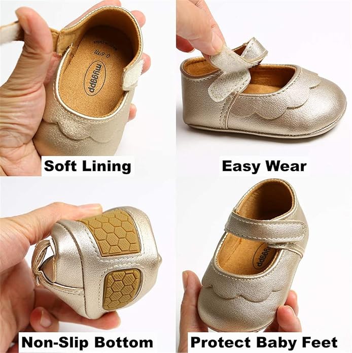 LAFEGEN Baby Girls Mary Jane Flats - Image 2