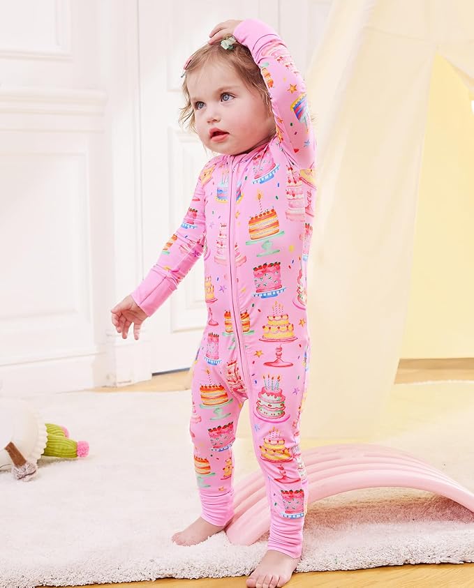 babee Reshinee Viscose Derived from Bamboo Baby Footie Pajamas Convertible - Image 9