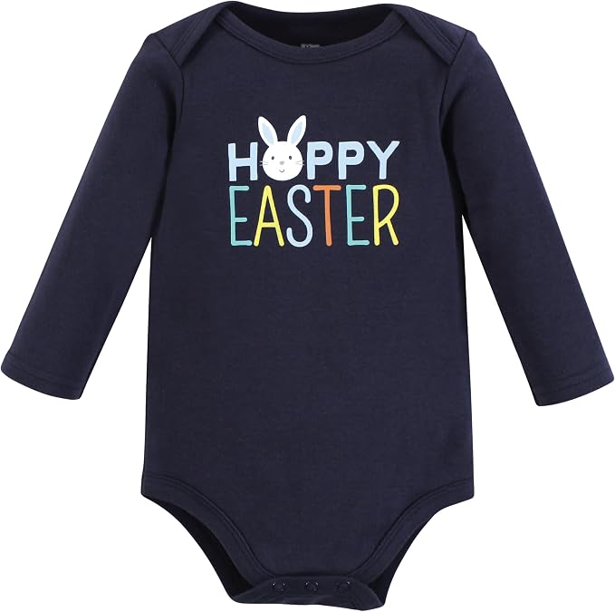 Hudson Baby baby-boys Cotton Long-sleeve Bodysuits 3-pack - Image 3