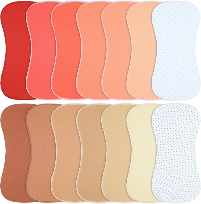 Muslin Burp Cloths 19" x 9", Baby Burping Clothes, Large Extra Soft Absorbent by Benoxine