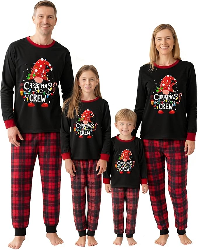 Awoscut Family Christmas Pajamas Matching Pajamas for Family, Xmas PJs Sets Holiday Sleepwear