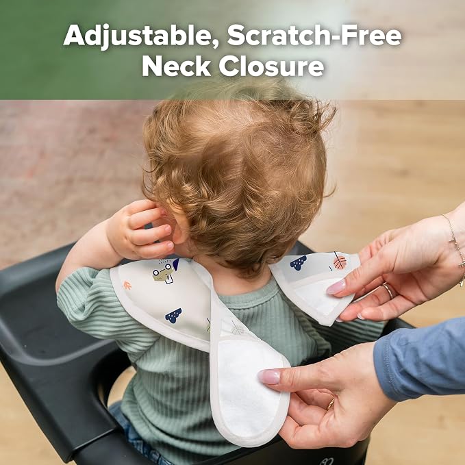 haakaa Waterproof Baby Bibs for Eating 2pcs for 6-24M - Image 4