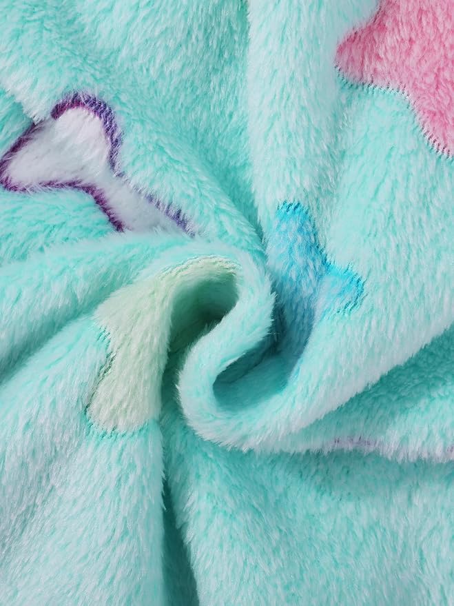 Toddler Baby Girl Fleece Jackets Fall Clothes Hooded Zip Fuzzy Coats - Image 7