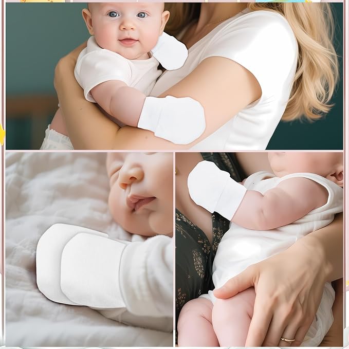 No Scratch Baby Mittens, Newborn Infant Toddler Mittens | Soft Elastic Wrist - Image 5