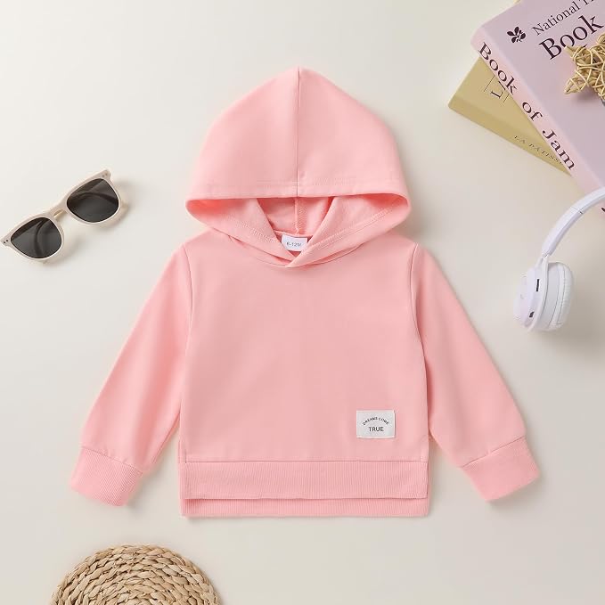 Happy Town Toddler Baby Boy Girl Sweatshirt Hoodie Pullover Fall Outfits Solid - Image 3