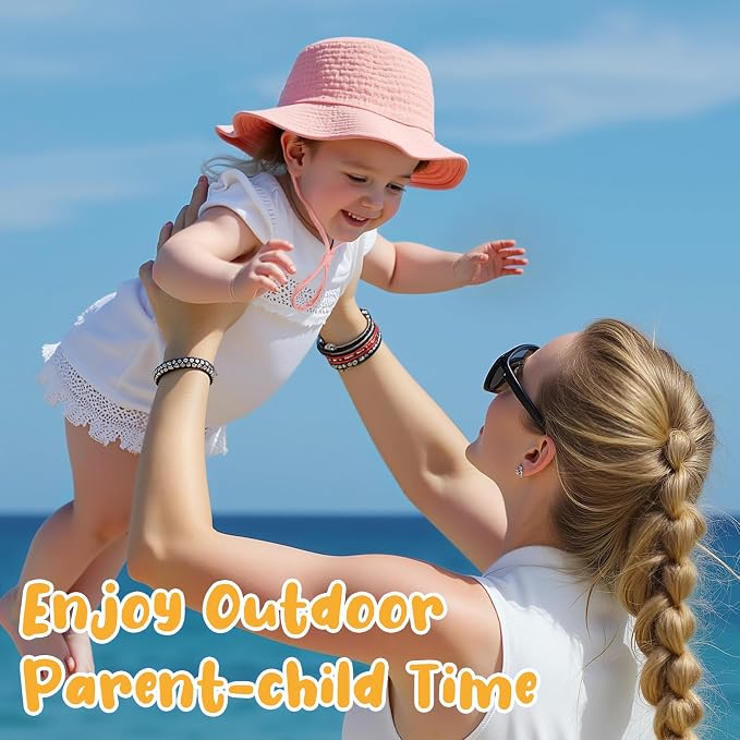 Muslin Baby Sun Hat Sun Protection Baby Toddler Bucket Hats - Image 5