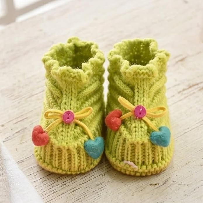Infant Baby Boys Girls Knitted Booties Soft Cute First Walking Socks Shoes | - Image 4