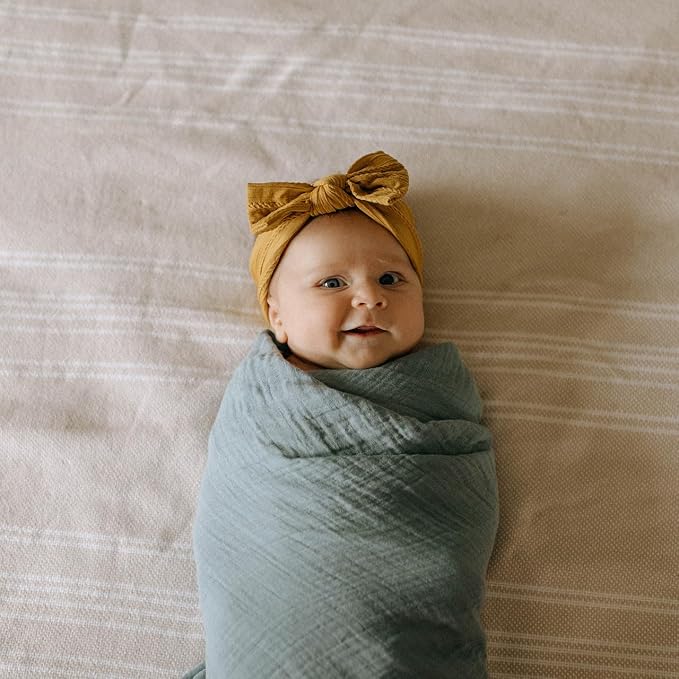 Parker Baby Co. Soft Muslin Baby Swaddle Blankets, 3 Pack - Image 5