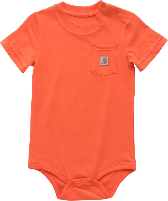 Carhartt Unisex Baby, Short-sleeve Bodysuit Pocket T-shirt | Cotton Jersey | by Carhartt